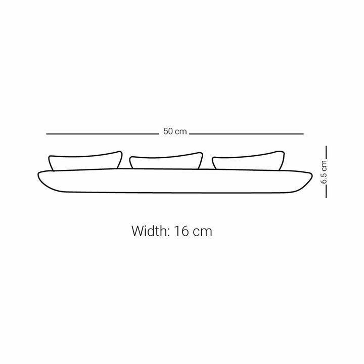 Dimlaj Kareem Set of 4 Pcs Papaya Bowls (Platinum)