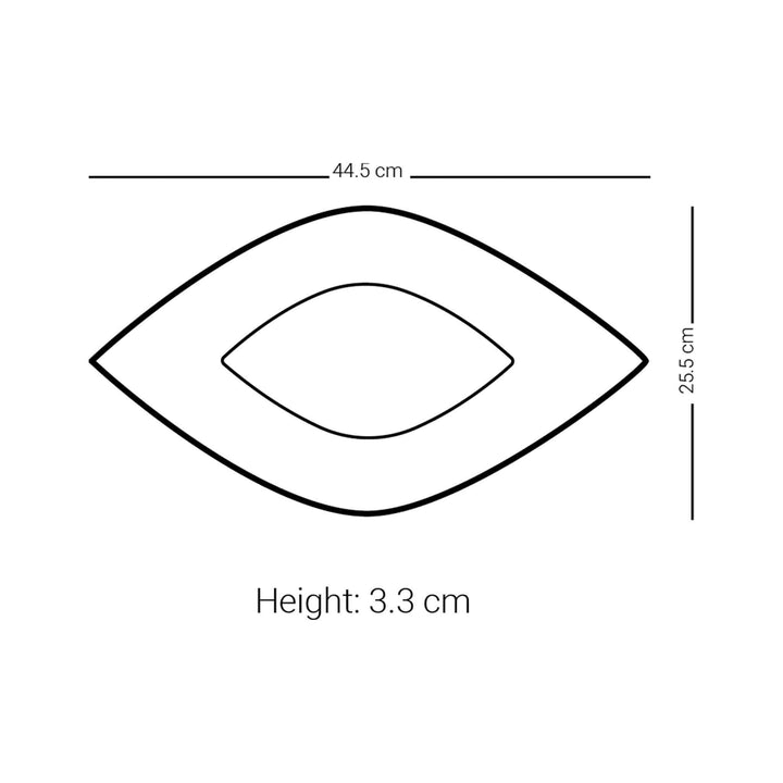Dimlaj Thuluth Large Rhombus Serving Plate (Engraved)