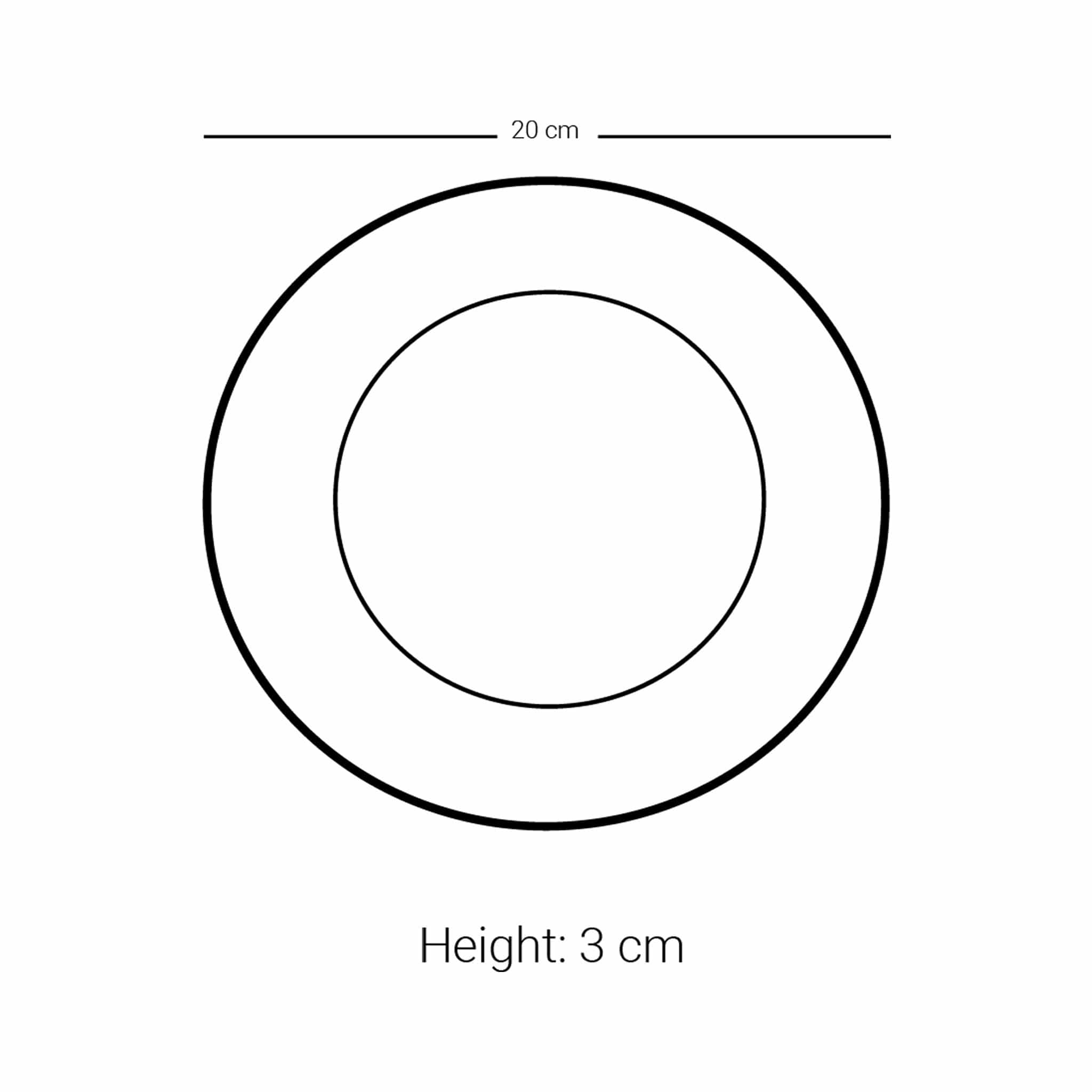 Dimlaj Suroor Set of 6 Pcs Plates (Platinum) - Premium Glass Plates from Suroor By Dimlaj - Just $370! 