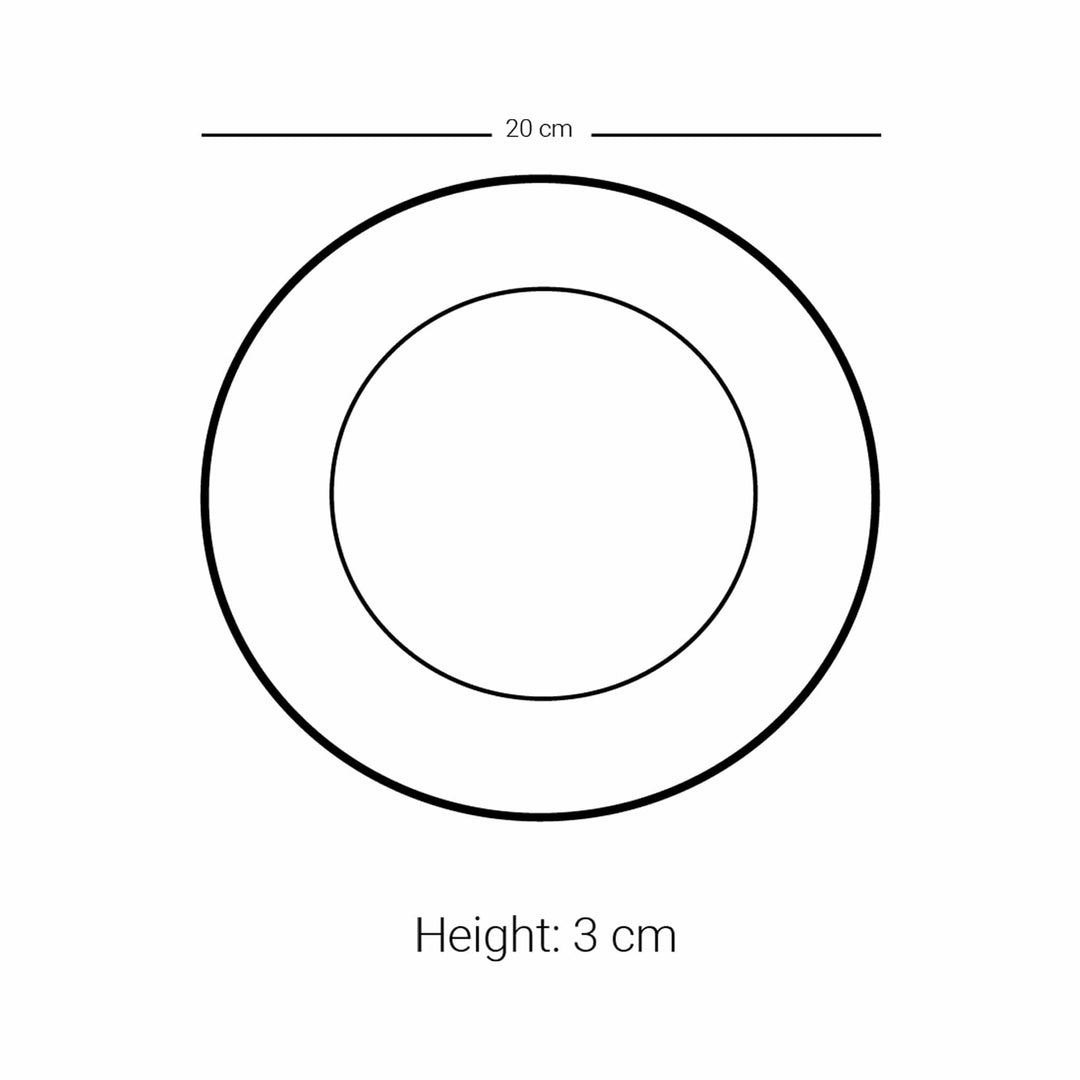 Dimlaj Suroor Set of 6 Pcs Plates (Platinum)