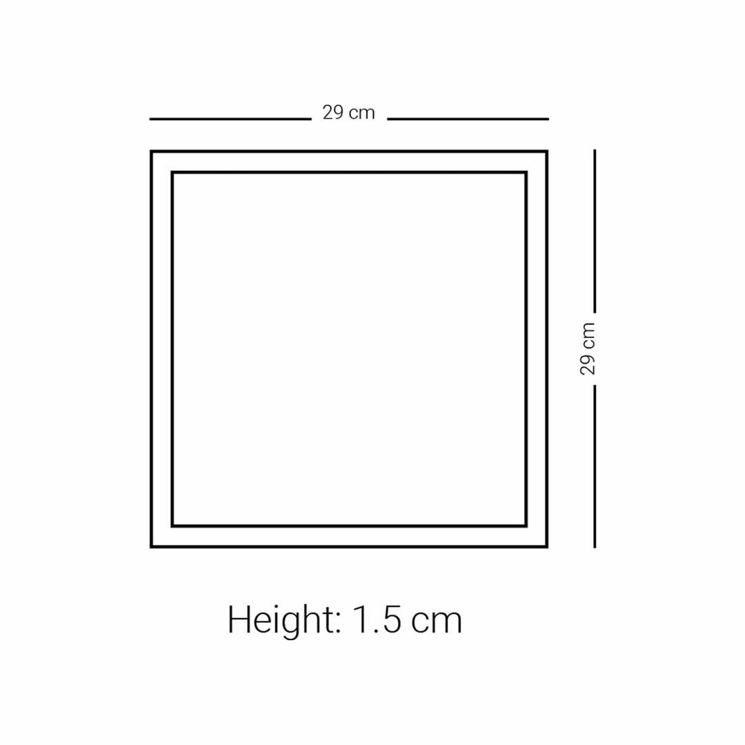 Dimlaj Kareem Large Square Plate (Gold)