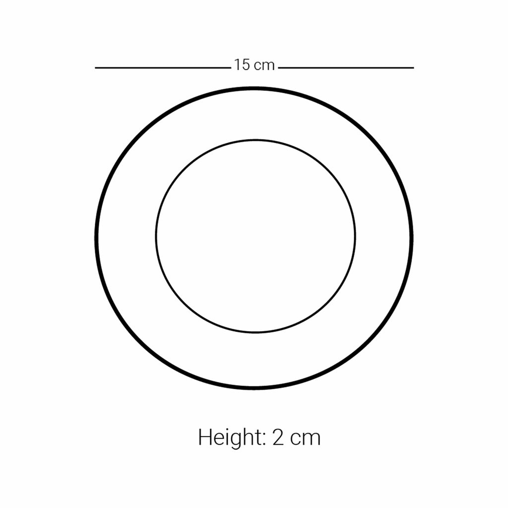 Dimlaj Kareem Set of 6 Pcs Porcelain Plates (Gold) - Premium Porcelain Plates from Kareem By Dimlaj - Just $525! 