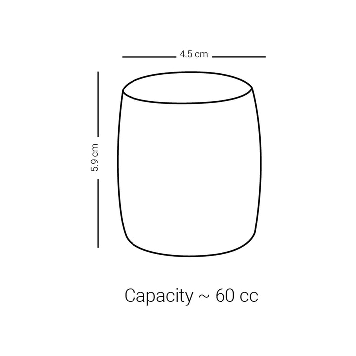 Dimlaj Suroor Set of 6 Pcs Short Tumblers (Gold)