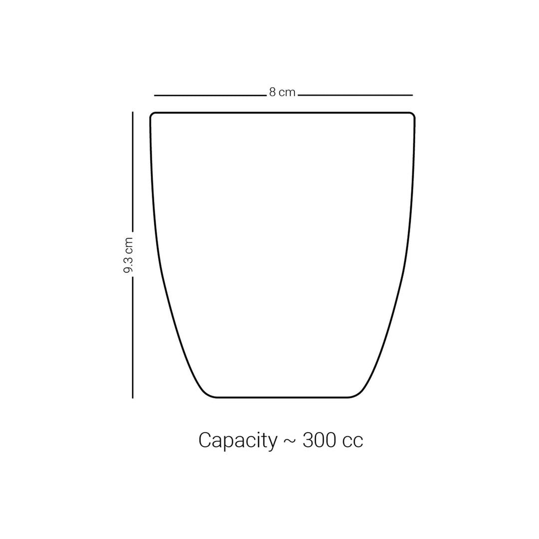 Dimlaj Asala Set of 6 Pcs Short Tumblers (Gold & Blue)